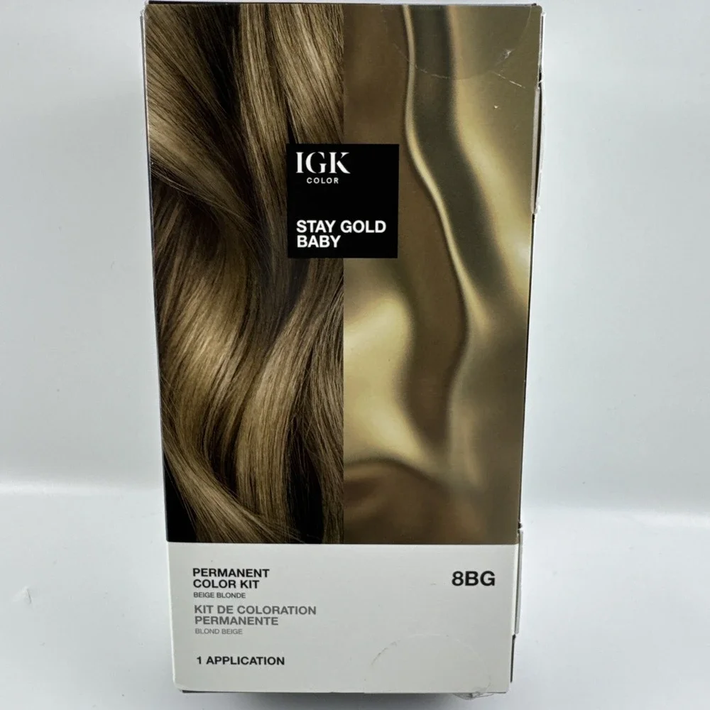 IGK Permanent Color Kit STAY GOLD BABY - Beige Blonde 8BG
